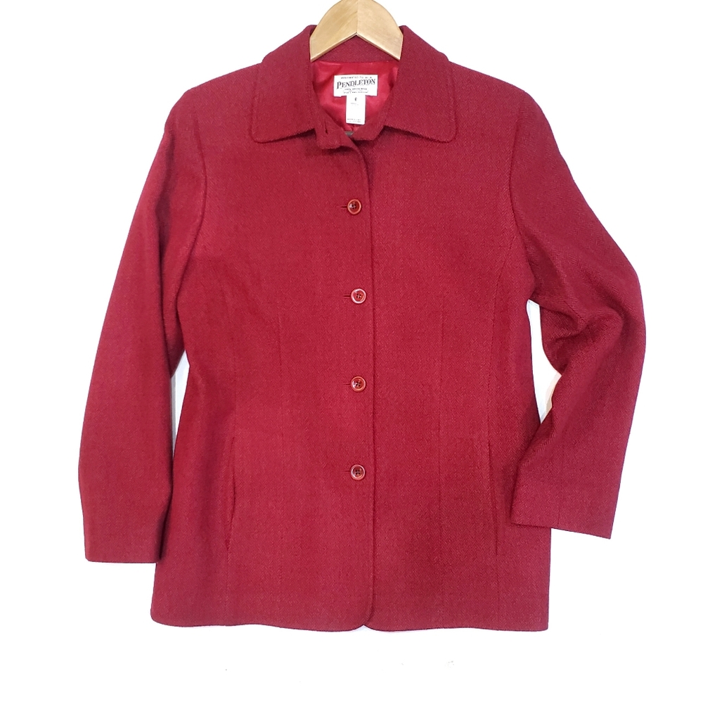 8 Pendleton Wool Jacket Blazer Coat - image 2